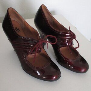 Sofft Womens Wine Patent Leather Mary Jane Pump w/3.5" Heel NWOB - Size 7.5N